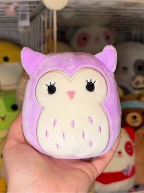Squishmallows Squishmallow Holly the Purple Owl 4" Stuffed Plush